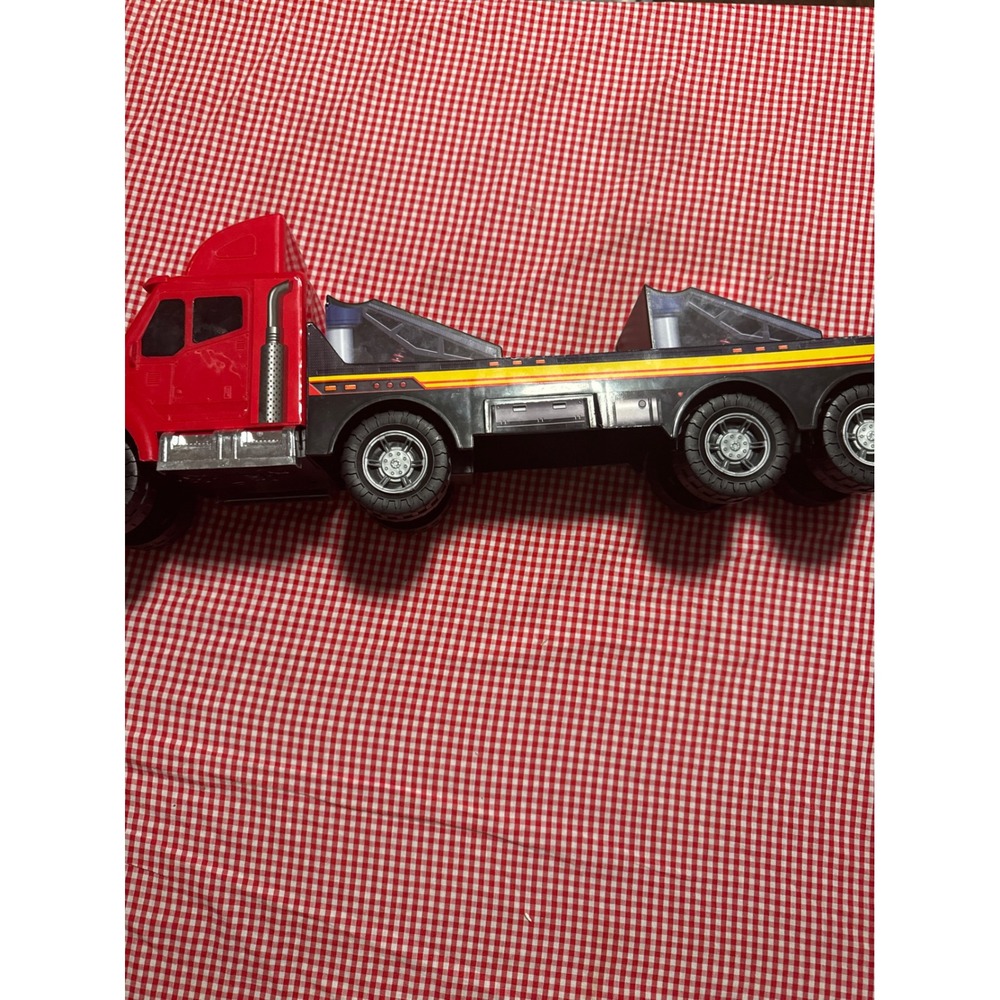 Red and Black‎ Flatbed Tow Truck Toy Vehicle Toy Car